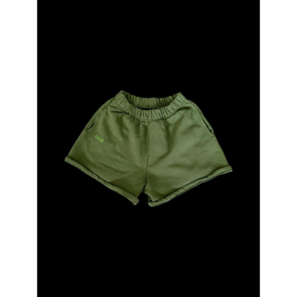 Set Active Los Angeles Shorts Women's Size Medium Forest Green Luxury Loungewear
